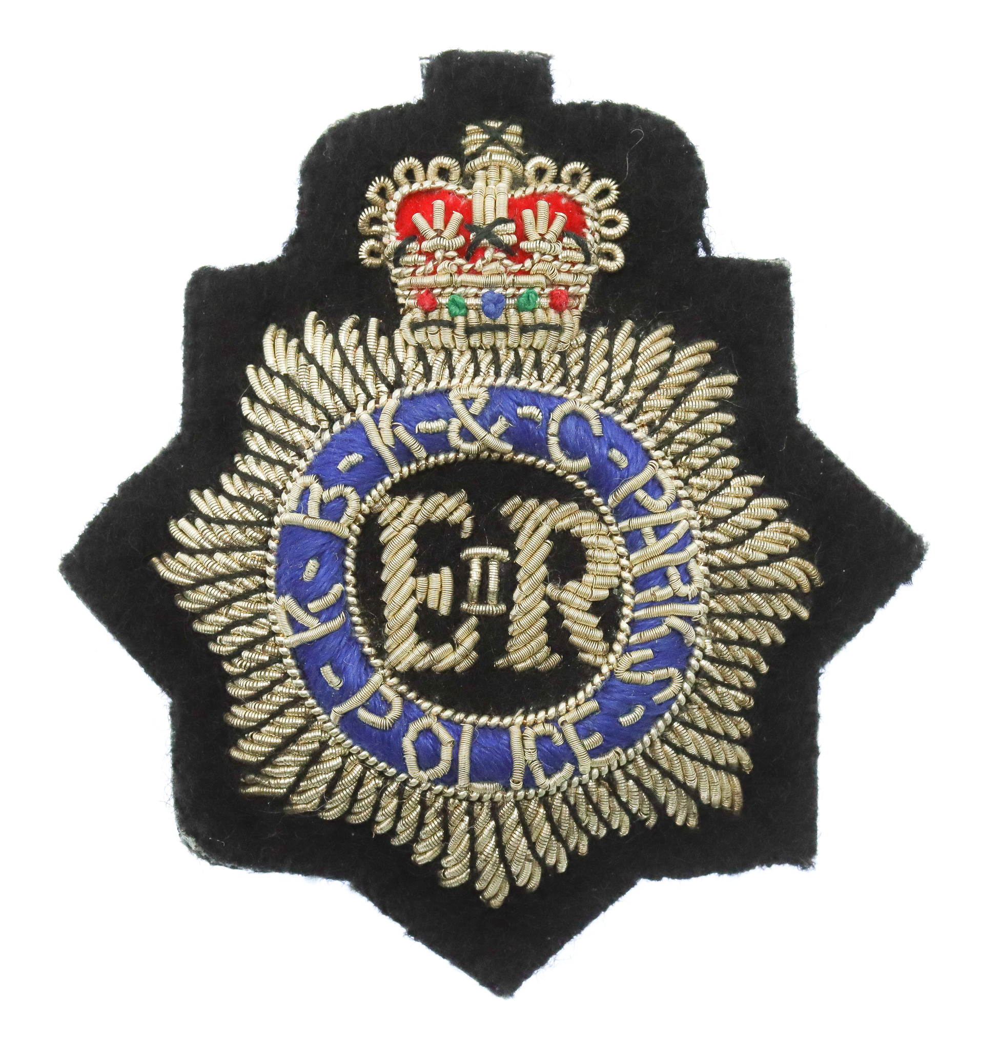 Royal Borough of Kensington & Chelsea Parks Police Bullion Cap Badge - Queen's Crown