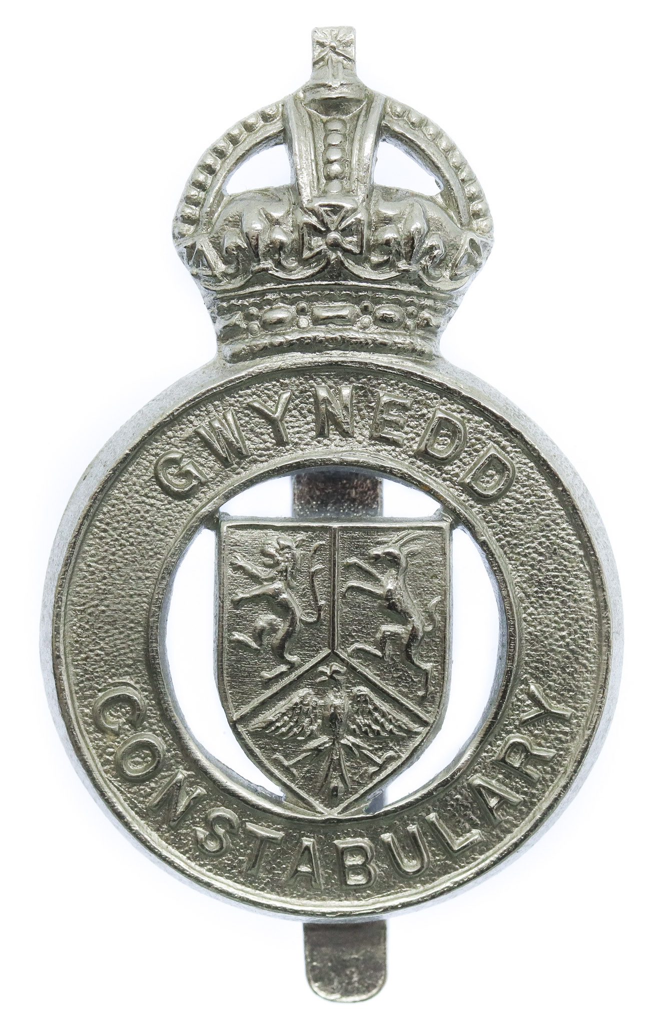 Gwynedd Constabulary Cap Badge - King's Crown