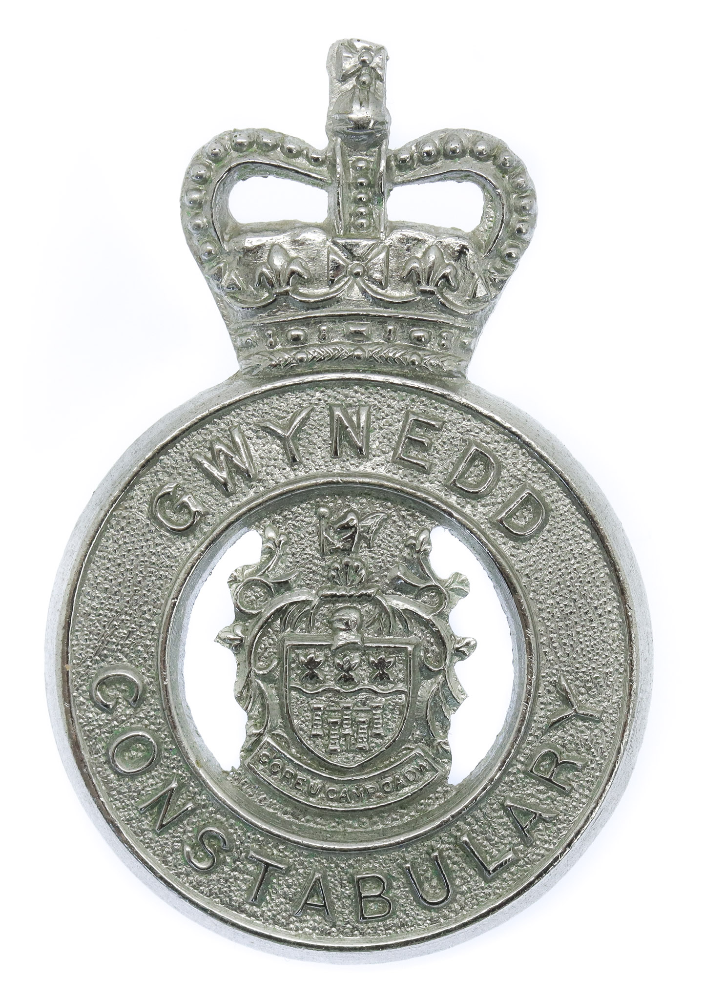 Gwynedd Constabulary Cap Badge - Queen's Crown