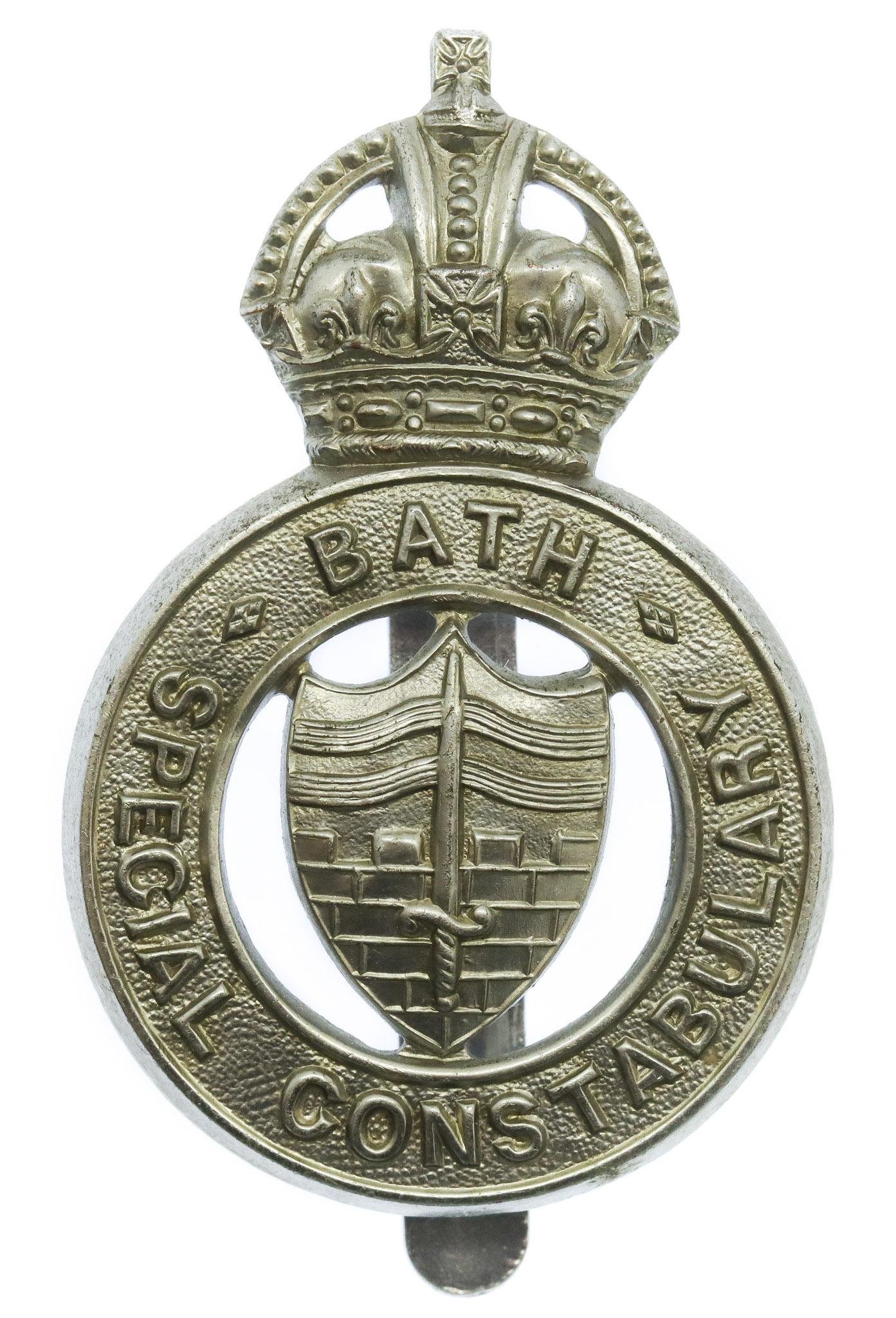 Bath Special Constabulary Cap Badge - King's Crown