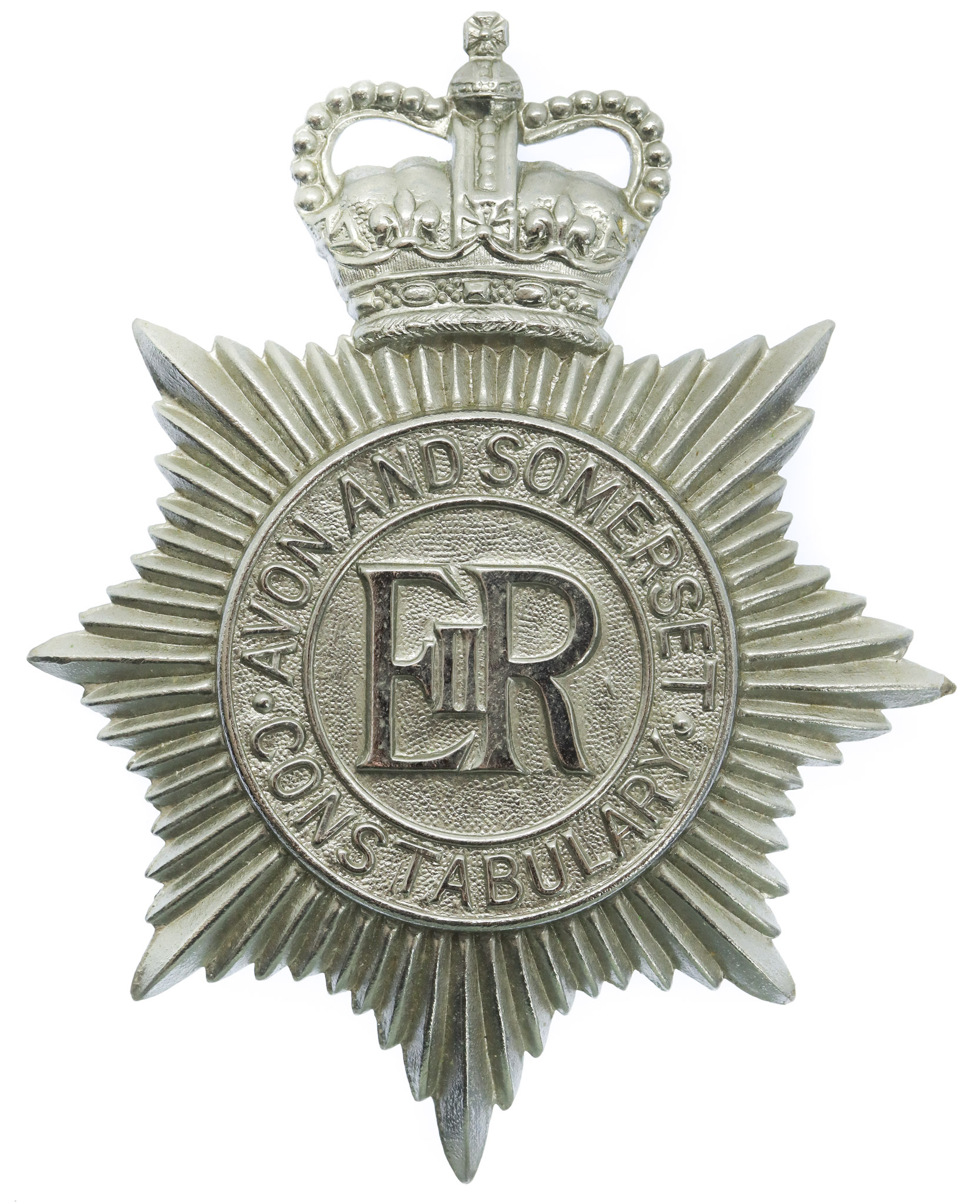 Avon and Somerset Constabulary Helmet Plate - Queen's Crown