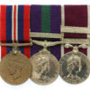 WW2 War Medal, General Service Medal (Clasp - Cyprus) and Army Long Service & Good Conduct Medal (with Second Award Clasp) Group of Three - Company Sergeant Major G.C. Lyons, Lancashire Fusiliers & Royal Regiment of Fusiliers