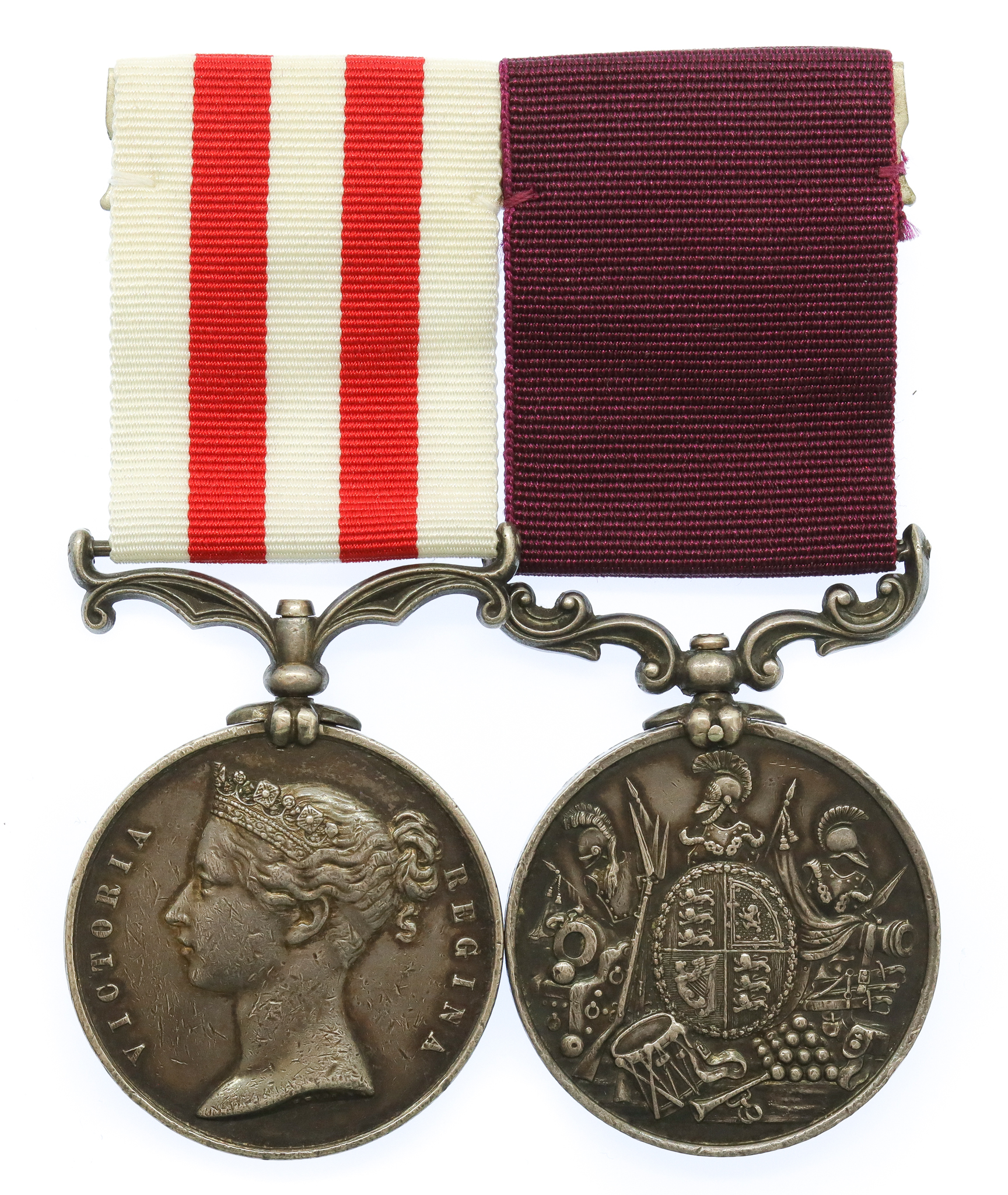 Indian Mutiny Medal and Army Long Service & Good Conduct Medal Pair - Regimental Sergeant Major J.T. Murray, 73rd Regiment of Foot