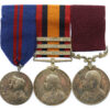 1911 Coronation Medal, Queen's South Africa Medal (3 Clasps - Cape Colony, Orange Free State, South Africa 1902) and Edward VII Long Service & Good Conduct Medal - Quartermaster Sergeant (Honourary Captain) J. Walter, 5th Bn. Rifle Brigade  