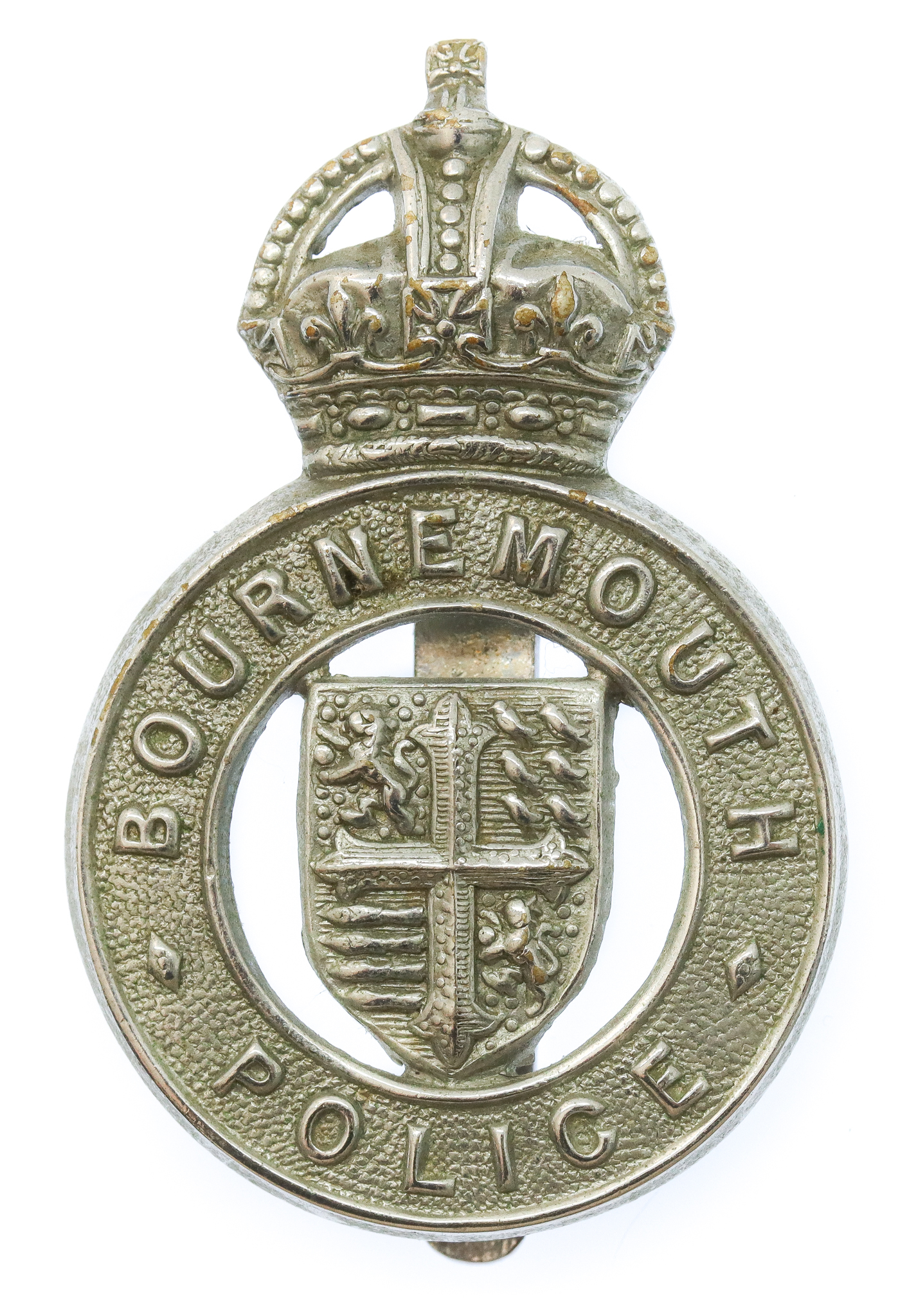 Bournemouth Borough Police Cap Badge - King's Crown