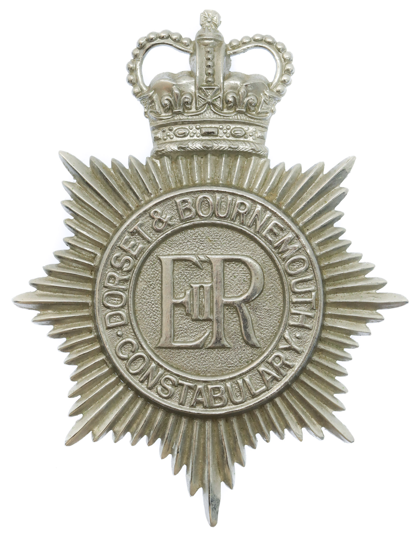 Dorset & Bournemouth Constabulary Helmet Plate - Queen's Crown