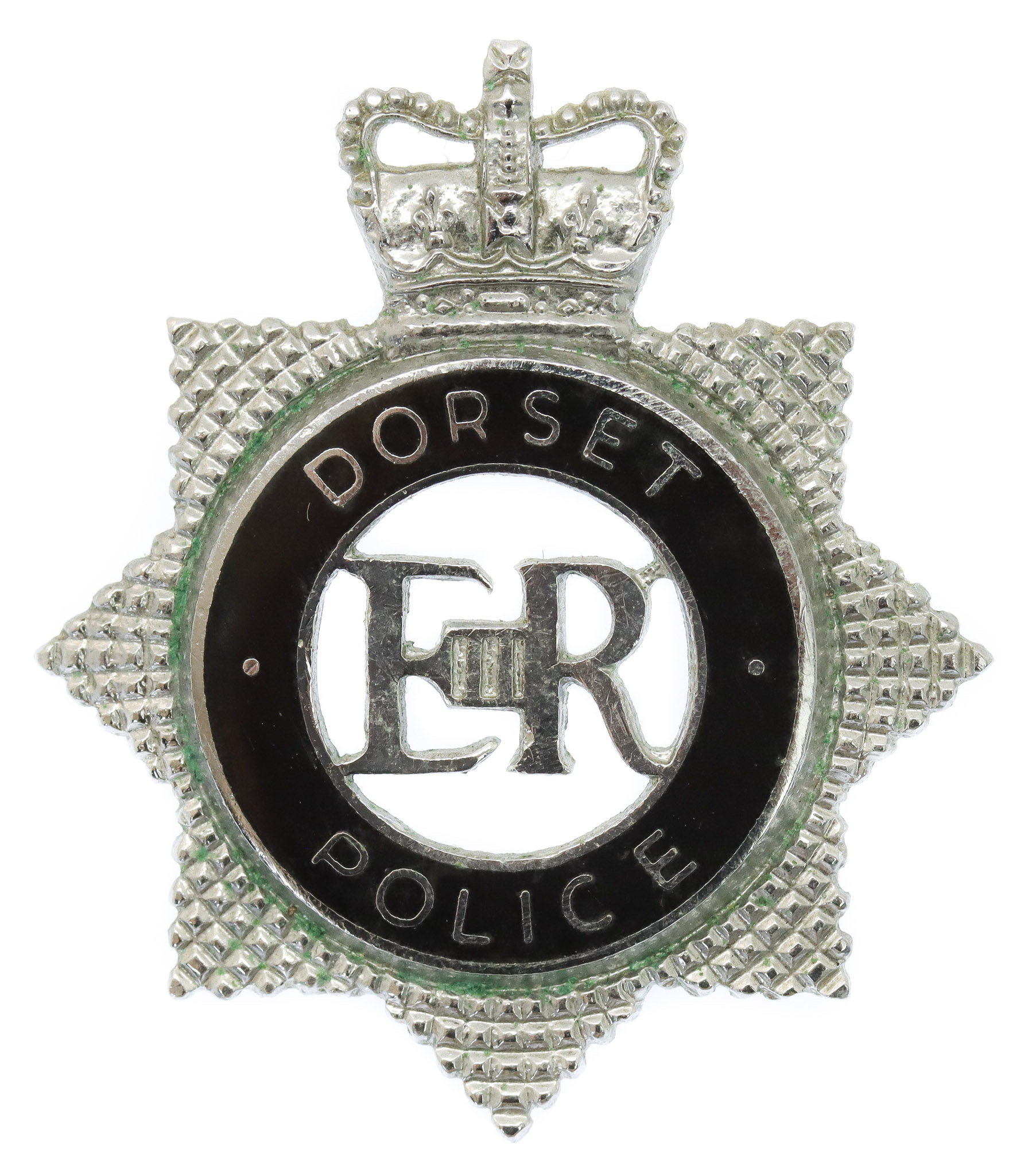 Dorset Police Senior Officer's Enamelled Cap Badge - Queen's Crown