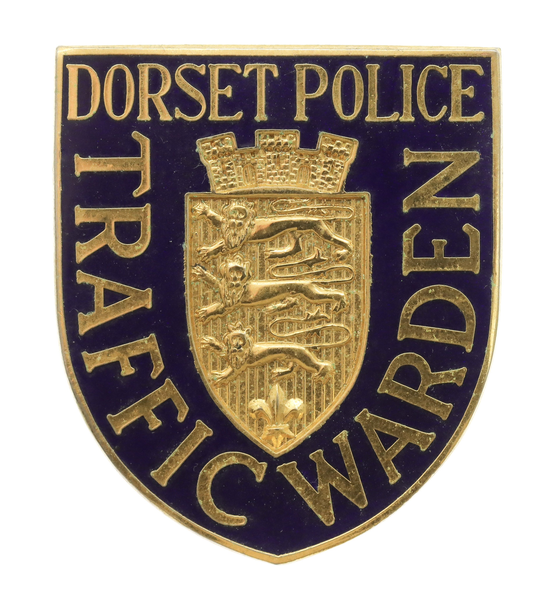 Dorset Police Traffic Warden Enamelled Cap Badge