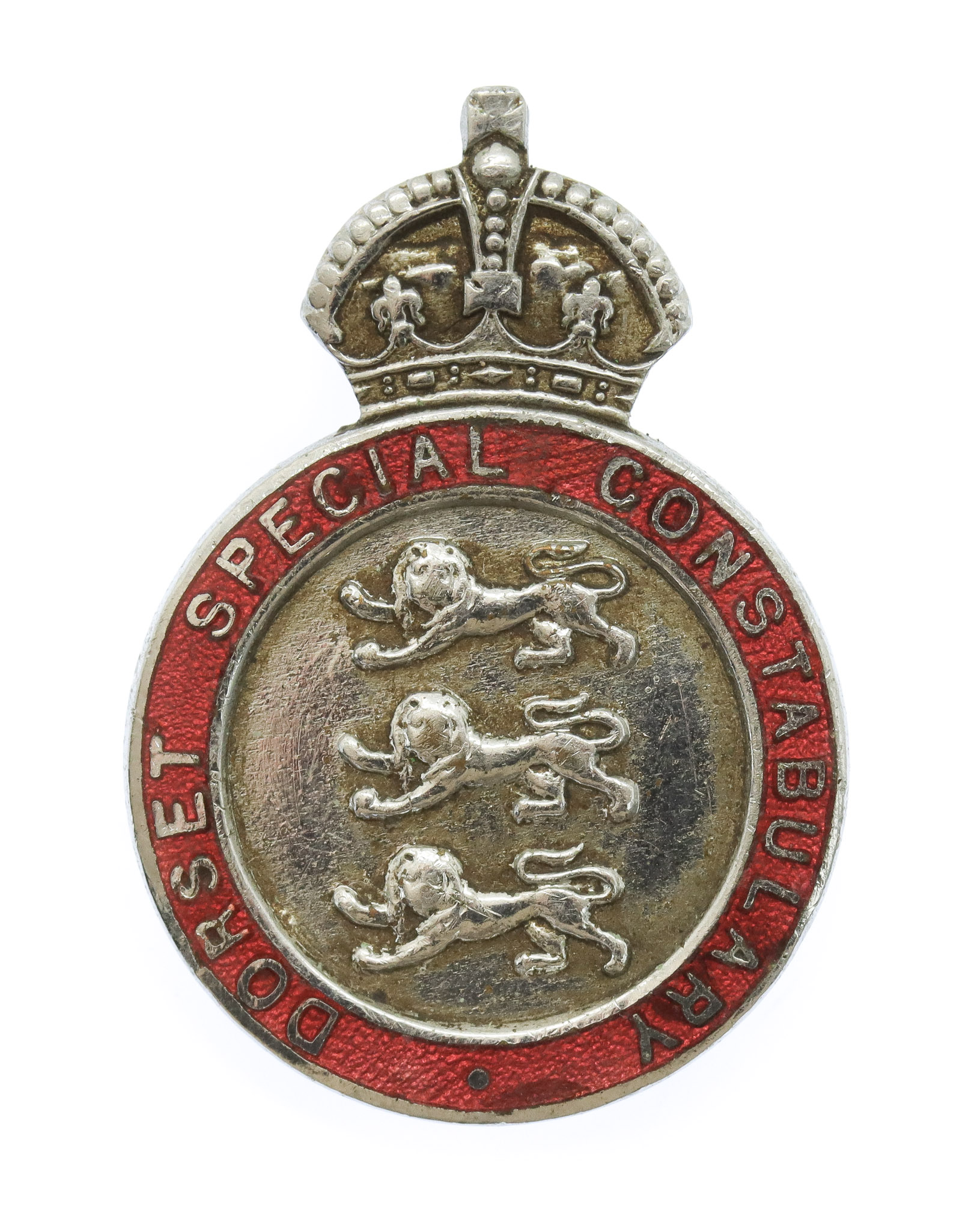 Dorset Special Constabulary Enamelled Lapel Badge - King's Crown
