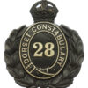 Dorset Constabulary Wreath Helmet Plate - King's Crown