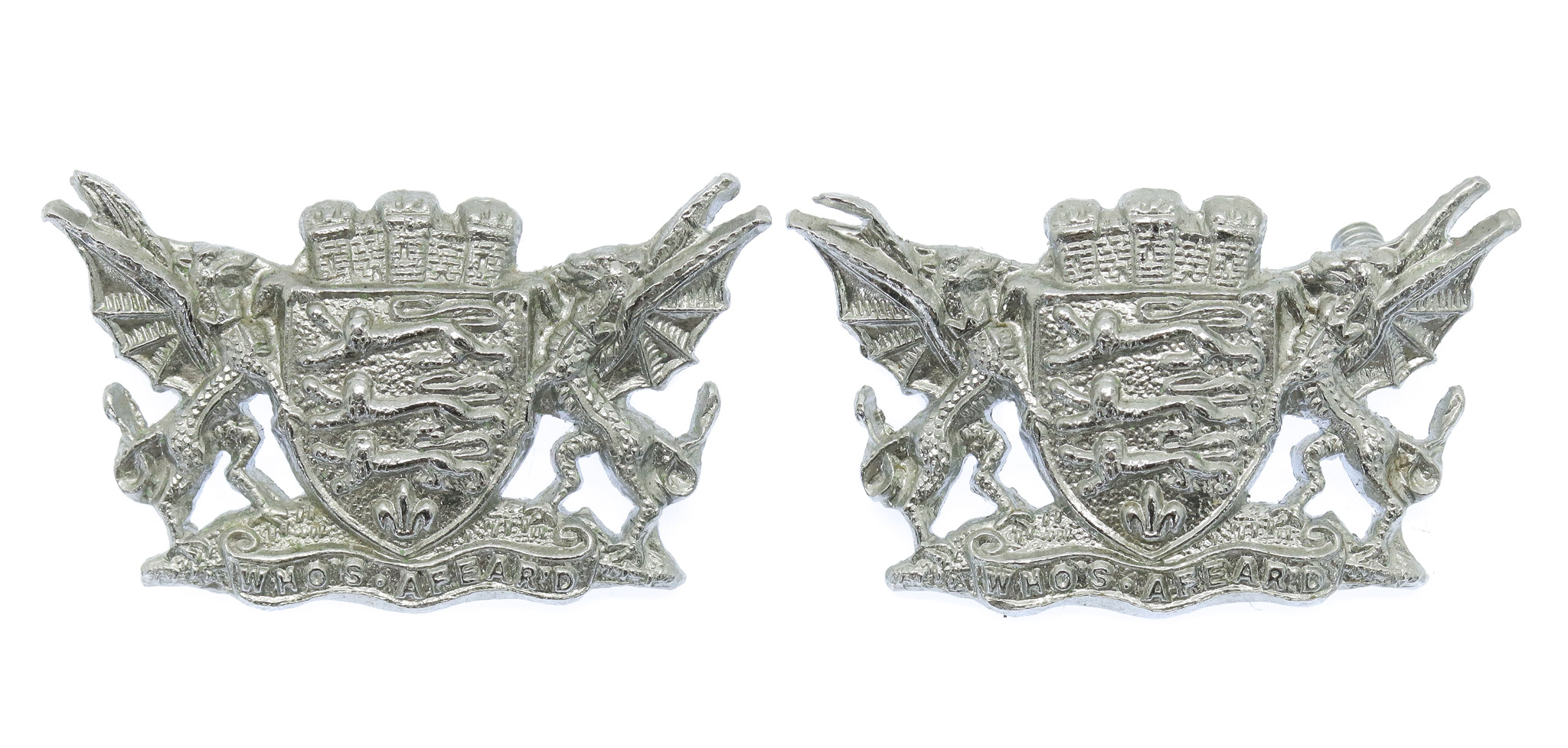 Pair of Dorset Constabulary Collar Badges