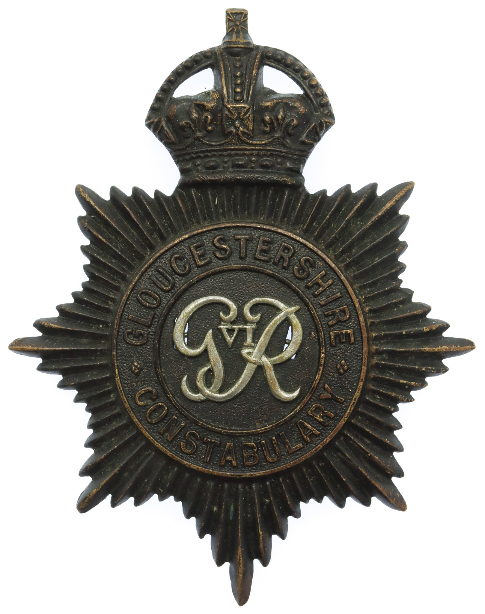 George VI Gloucestershire Constabulary Helmet Plate