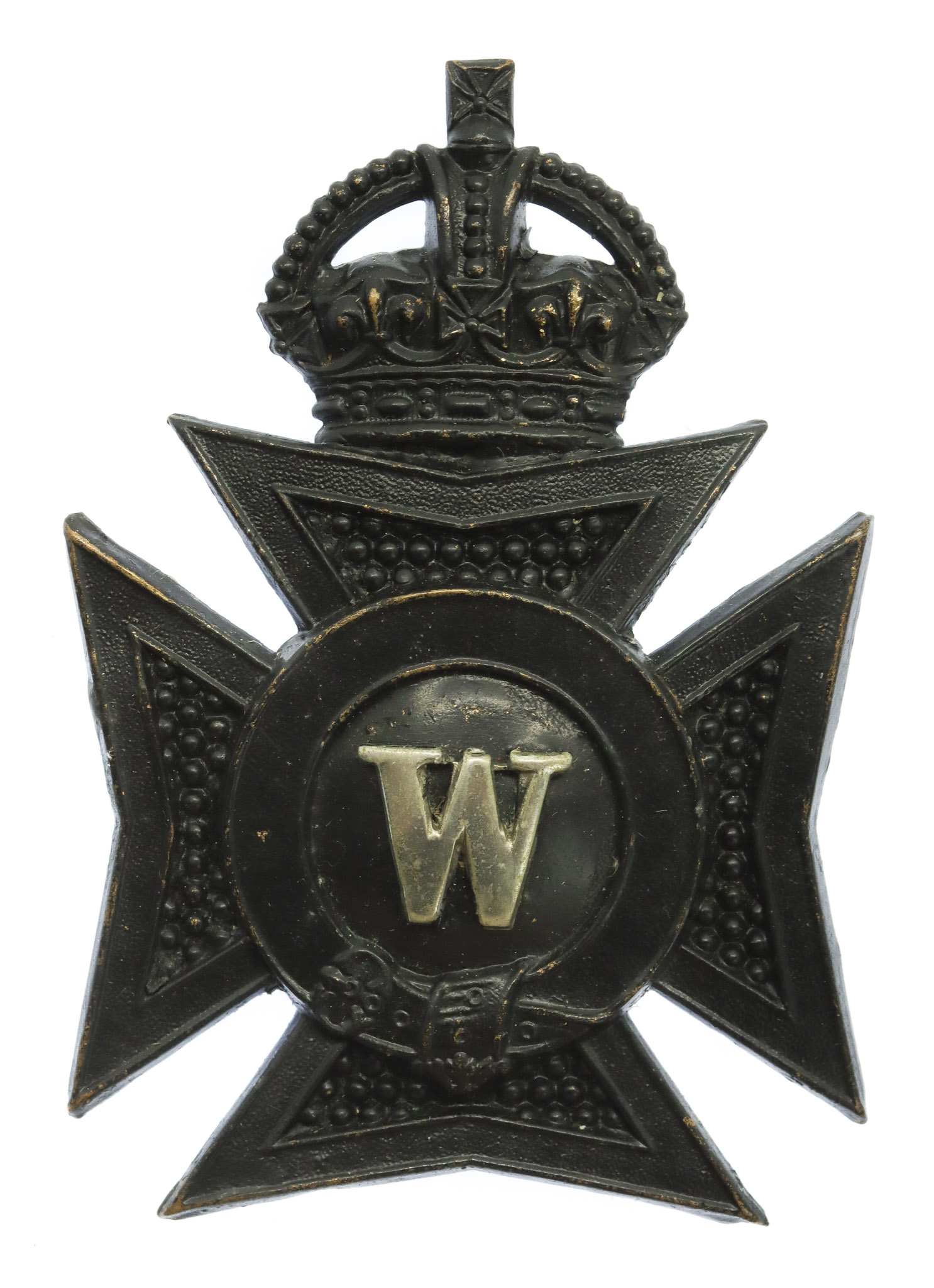 Wiltshire Constabulary Helmet Plate - King's Crown