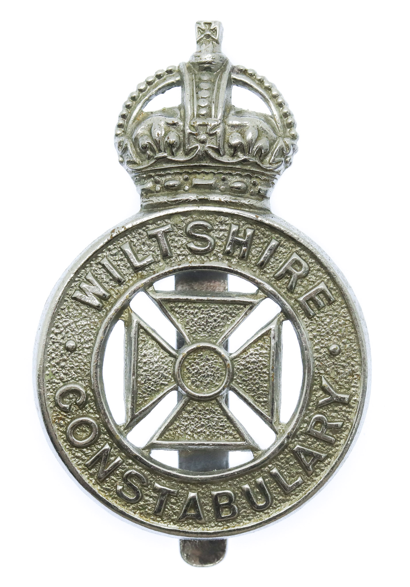 Wiltshire Constabulary Cap Badge - King's Crown