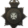 Wiltshire Constabulary Black Helmet Plate - King's Crown