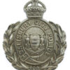 Salisbury City Police Wreath Helmet Plate - King's Crown