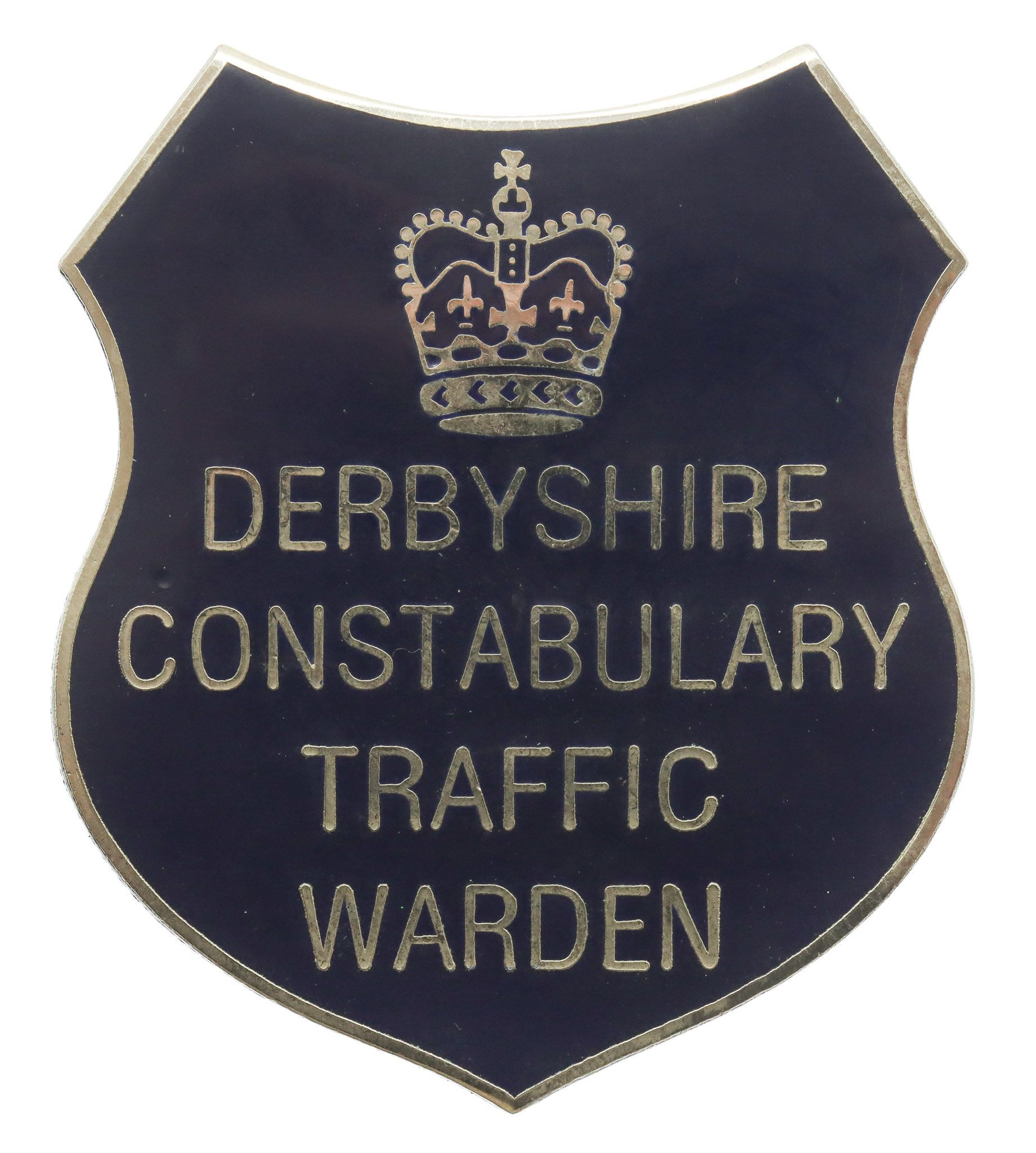 Derbyshire Constabulary Traffic Warden Enamelled Cap Badge