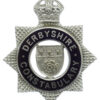 Derbyshire Constabulary Senior Officer's Enamelled Cap Badge - King's Crown