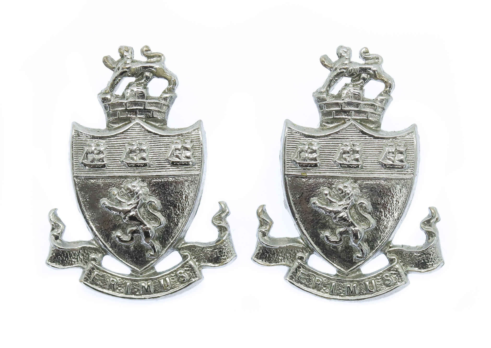 Pair of Middlesbrough Borough Police Collar Badges