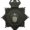 Burnley Borough Police Night Helmet Plate - King's Crown