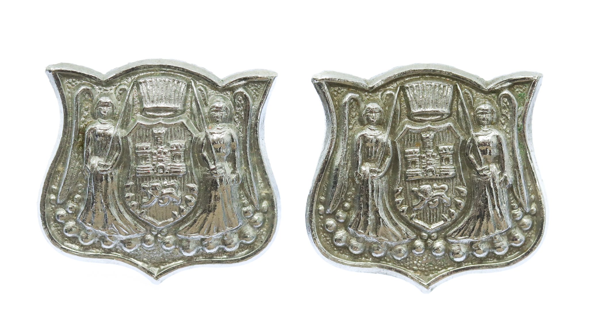 Pair of Norwich City Police Collar Badges