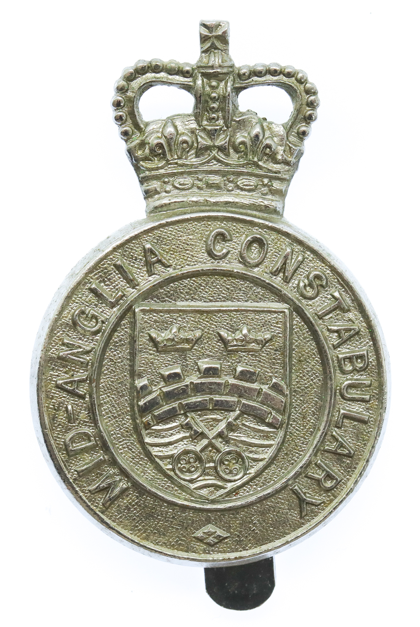 Mid-Anglia Constabulary Cap Badge - Queen's Crown