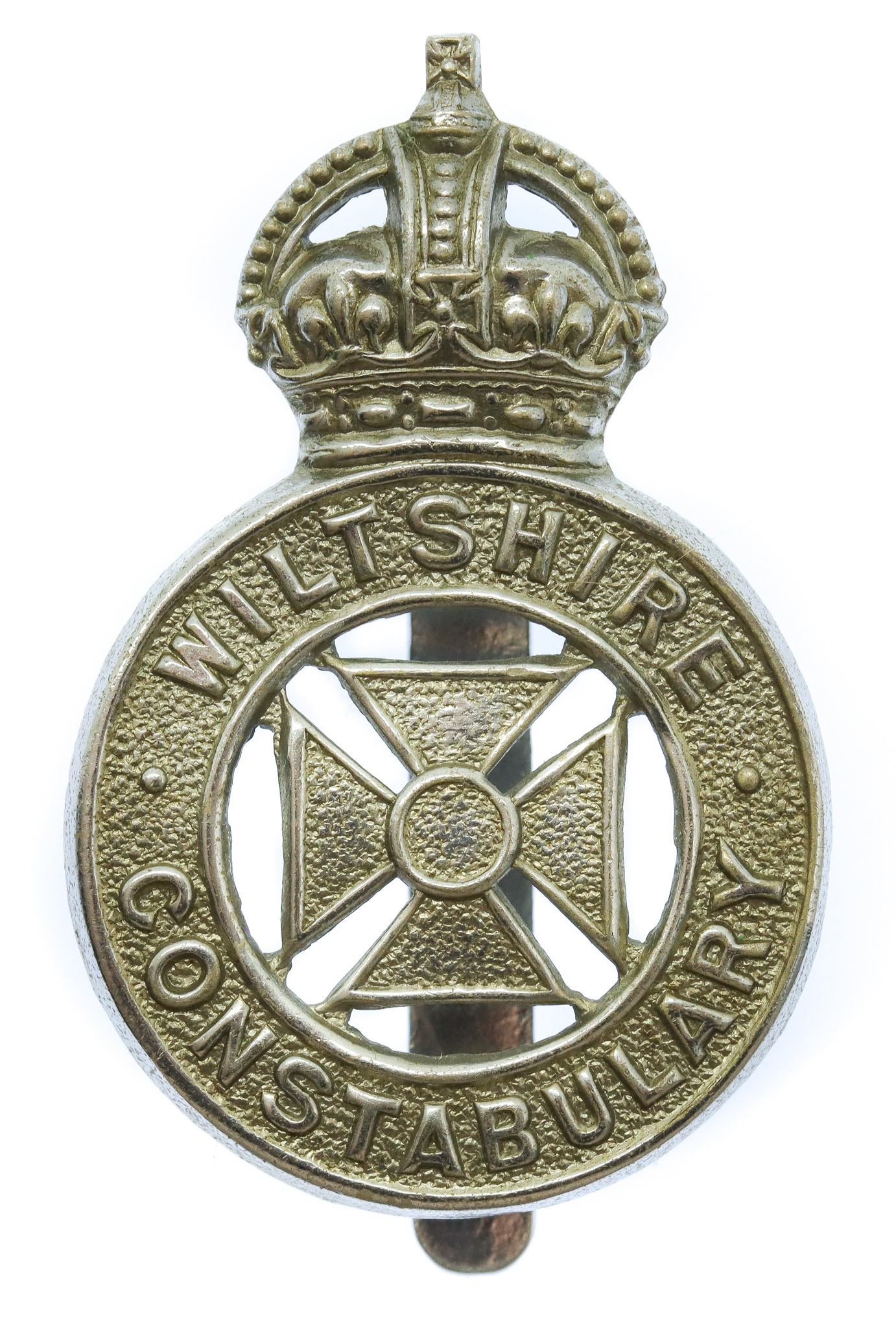 Wiltshire Constabulary Cap Badge - King's Crown