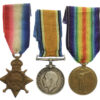 WW1 1914-15 Star Medal Trio - Pte. H. Scurrah, 6th Bn. King's Own Yorkshire Light Infantry - K.I.A. 24/9/1915