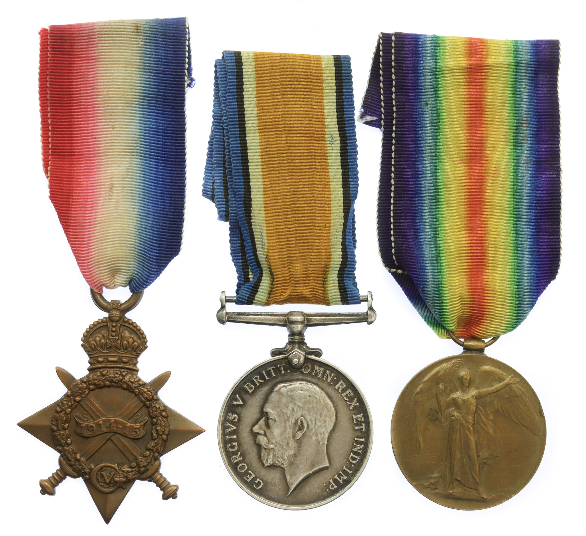 WW1 1914-15 Star Medal Trio - Pte. H. Scurrah, 6th Bn. King's Own Yorkshire Light Infantry - K.I.A. 24/9/1915