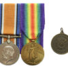 WW1 British War & Victory Medal Pair with Royal Life Saving Society Medal - Cpl. H. Boulby, 2/5th Bn. King's Own Yorkshire Light Infantry - Wounded