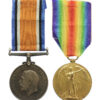 WW1 British War & Victory Medal Pair - Pte. A. Slater, King's Own Yorkshire Light Infantry