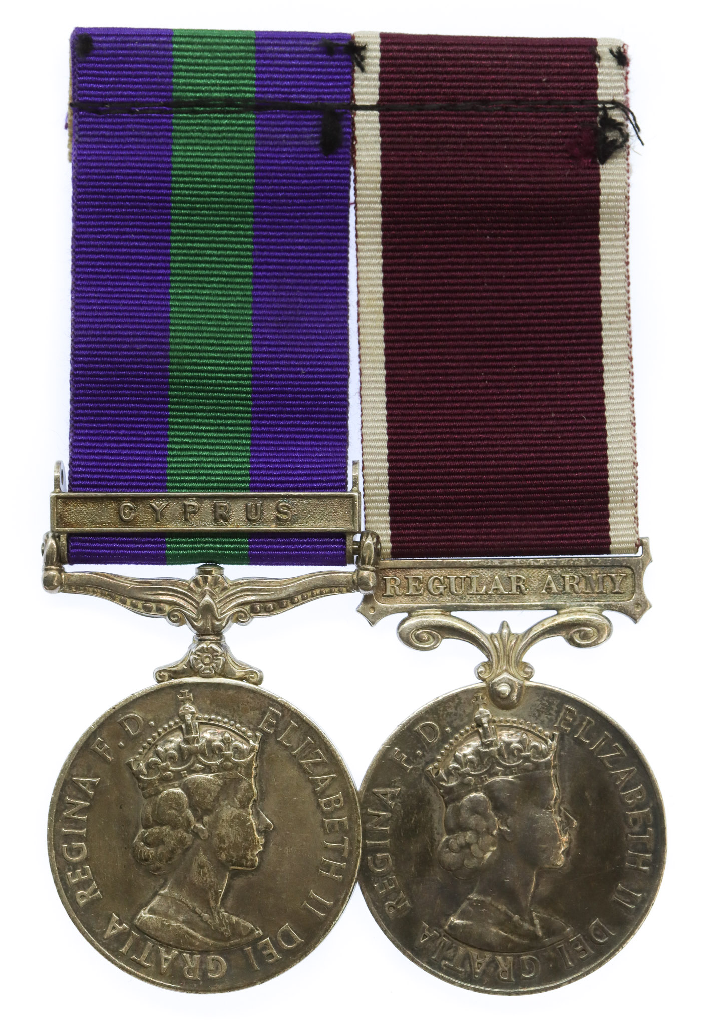 General Service Medal (Clasp - Cyprus) and Long Service & Good Conduct Medal Pair - Gnr. J. Allt, Royal Artillery