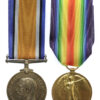 WW1 British War & Victory Medal Pair - 2nd Lieut. C.E. Hopkins