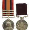 Queen's South Africa Medal (3 Clasps - Defence of Ladysmith, Transvaal, Laing's Nek) and Army Long Service & Good Conduct Medal Pair - Sergeant Major W.J. Gibbs, 2nd King's Royal Rifle Corps