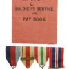 WW2 Medal Group of Four with Soldier's Service and Pay Book - Gnr. C. Baston, Royal Artillery