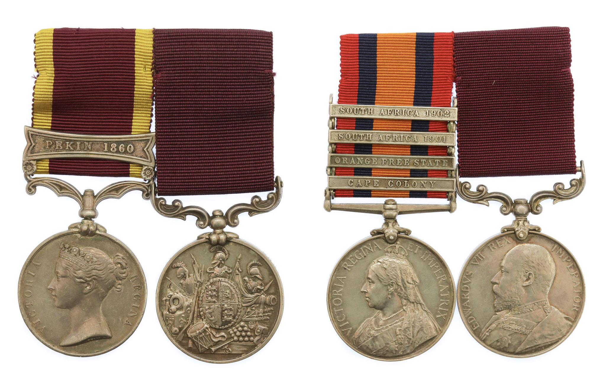 Murphy Family Father & Son Second China War and Boer War Medal Group  - 1st Dragoon Guards