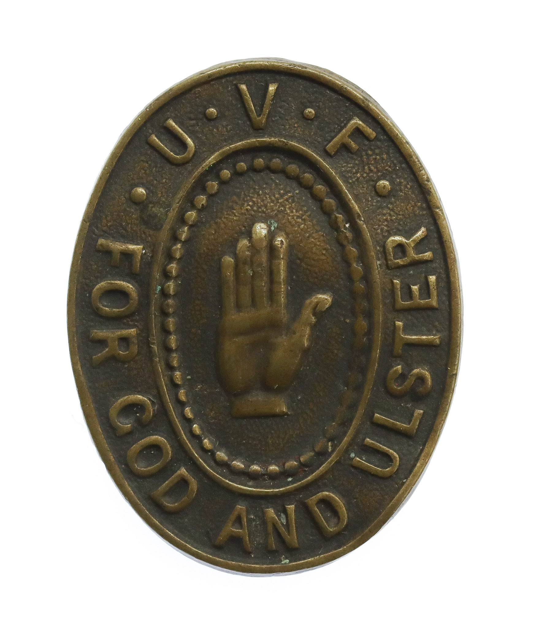 Ulster Volunteer Force U.V.F. For God and Ulster Antrim Lapel Badge