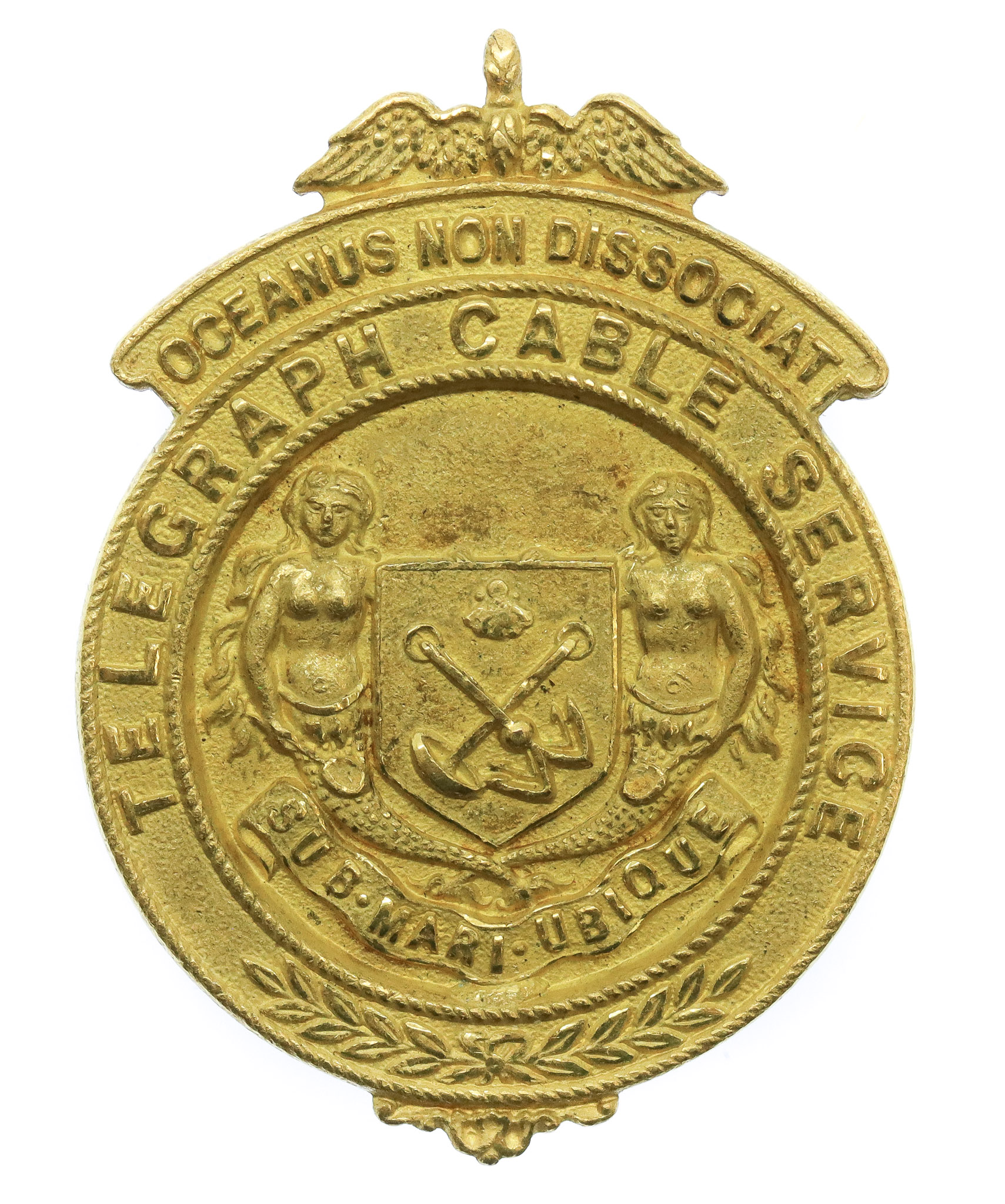 WW1 Eastern Telegraph Company Telegraph Cable Service Lapel Badge 