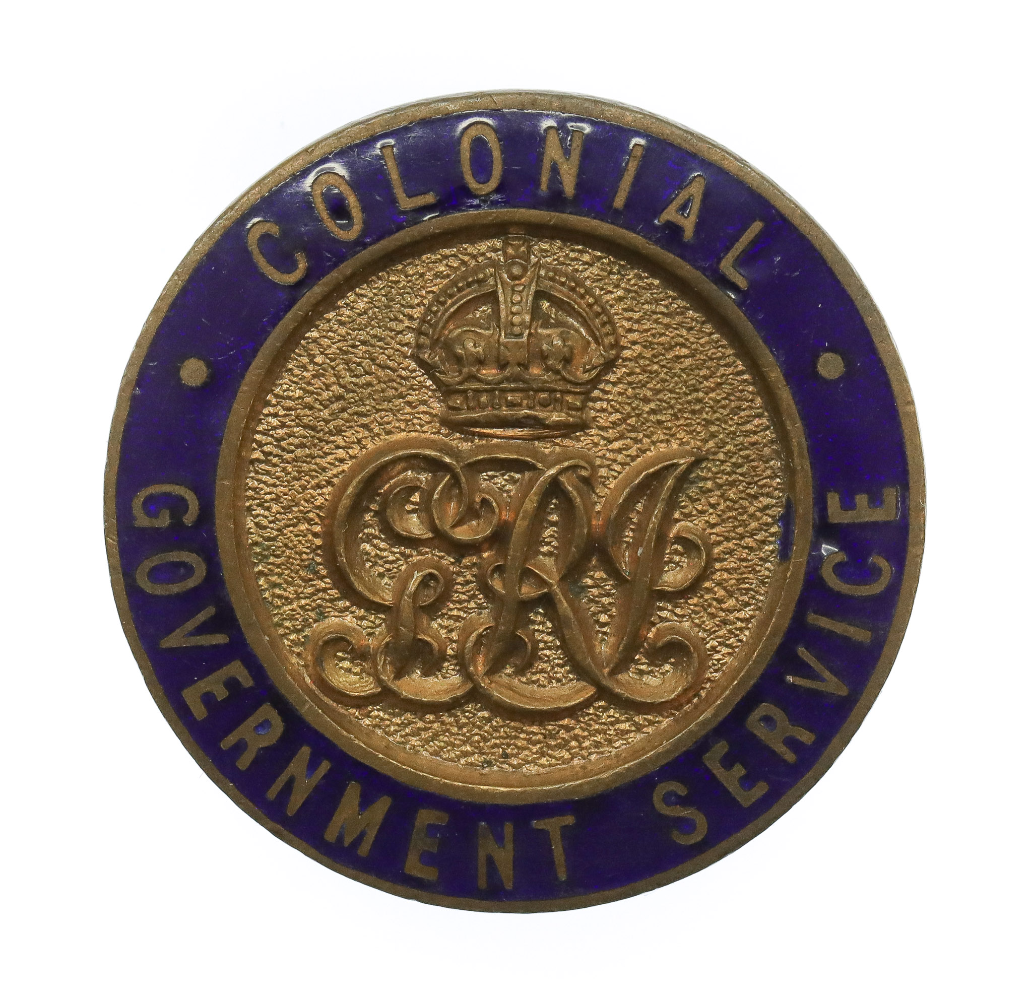 WW1 Colonial Government Service Enamelled Lapel Badge