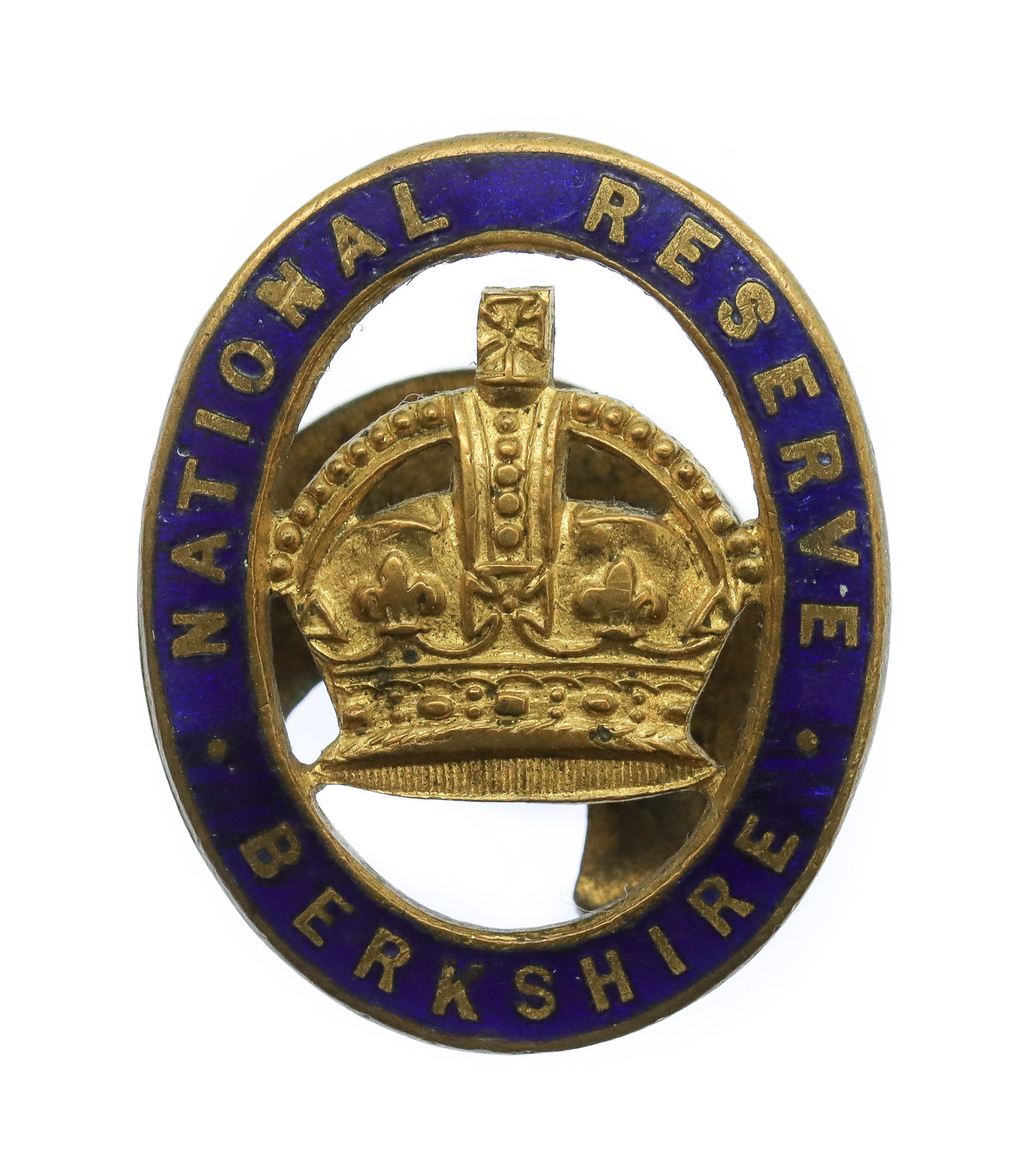 WW1 National Reserve Berkshire Enamelled Lapel Badge