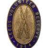 Leeds Volunteer Reserve 1914 WW1 V.T.C. Enamelled Lapel Badge
