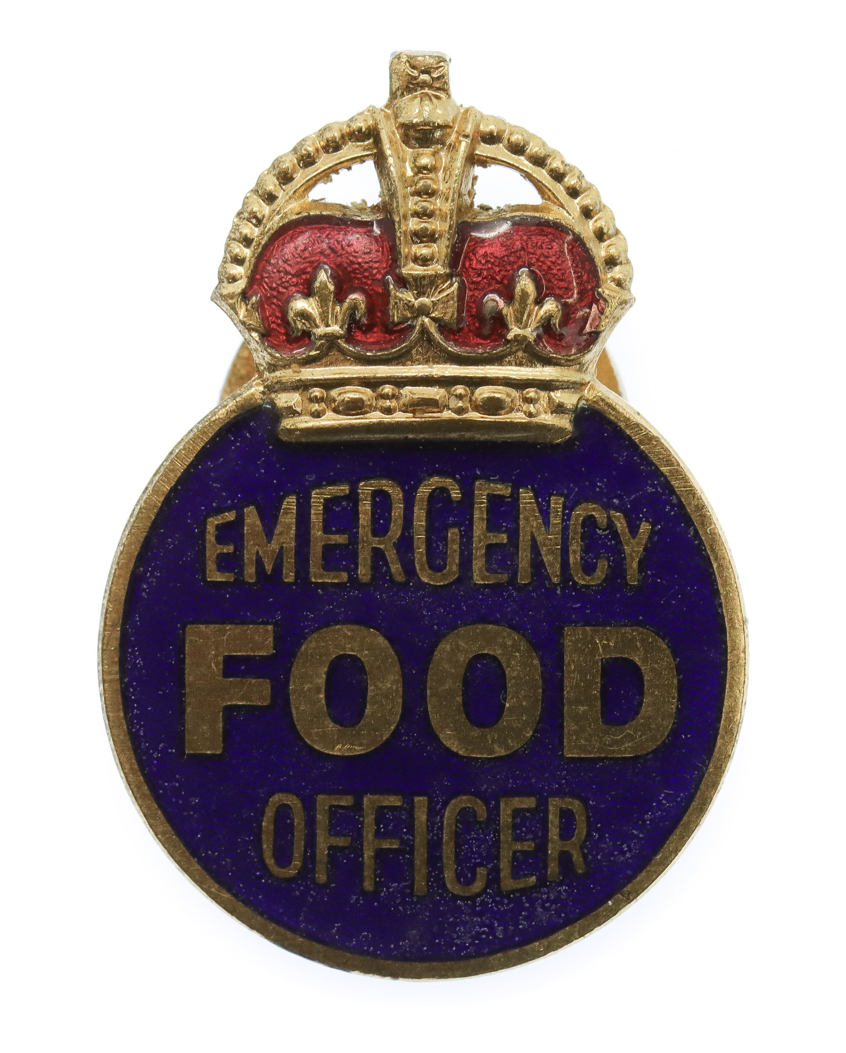WW2 Ministry of Food Emergency Food Officer Enamelled Lapel Badge