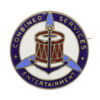 Scarce WW2 Combined Services Entertainment Enamelled Lapel Badge