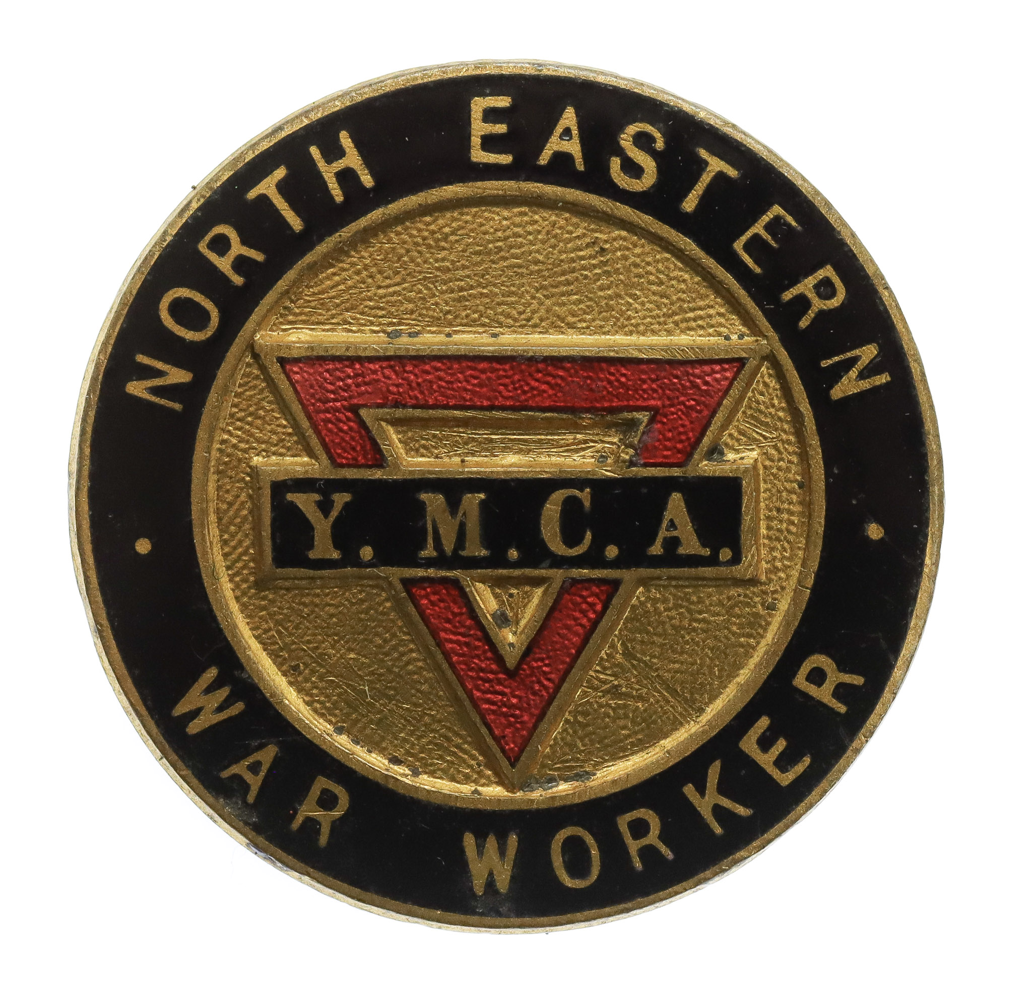 WW2 North Eastern War Worker Y.M.C.A. Enamelled Badge