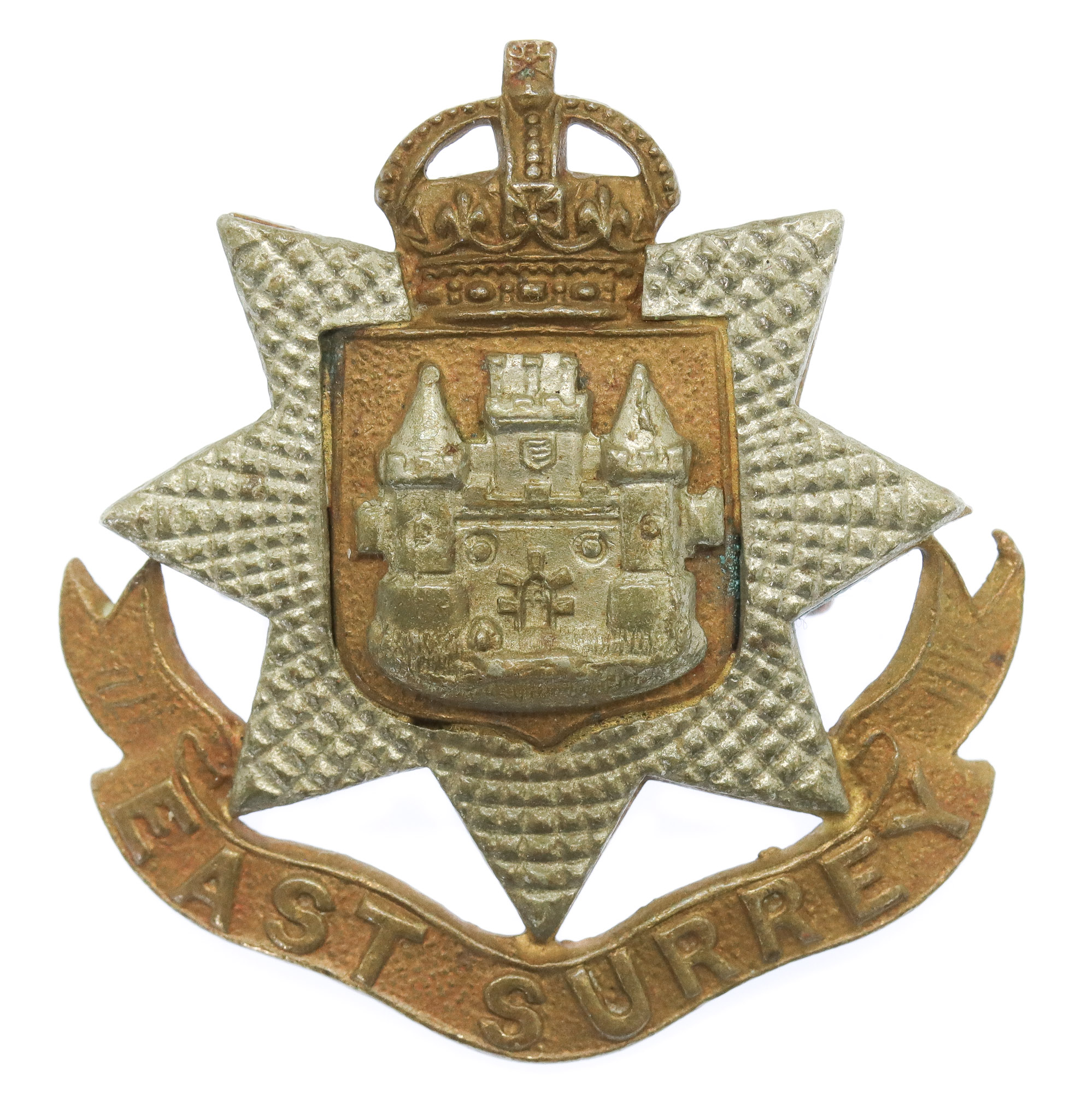Edwardian East Surrey Regiment Cap Badge