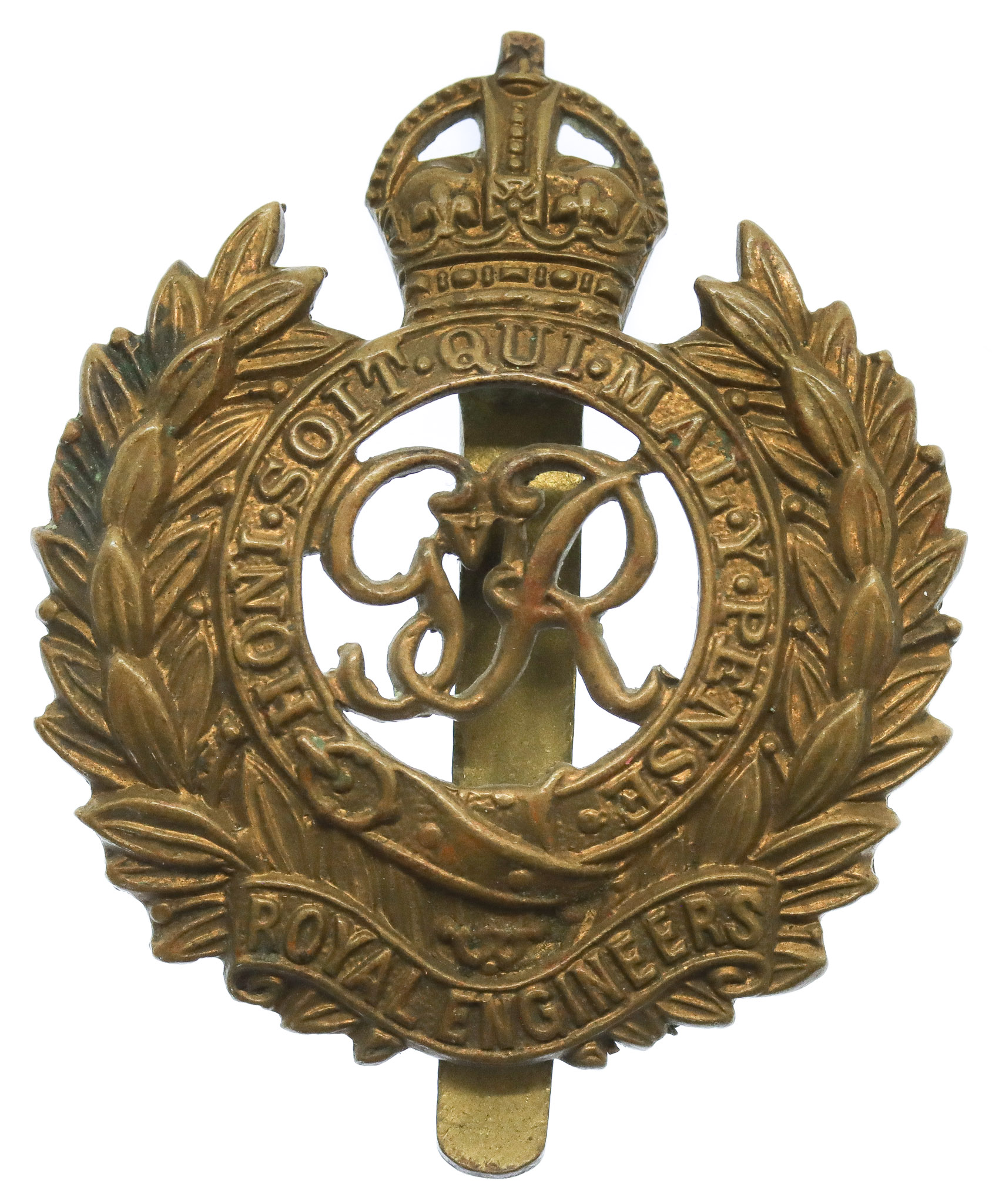 George VI Royal Engineers Cap Badge