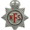 National Fire Service (N.F.S.) Cap Badge - King's Crown