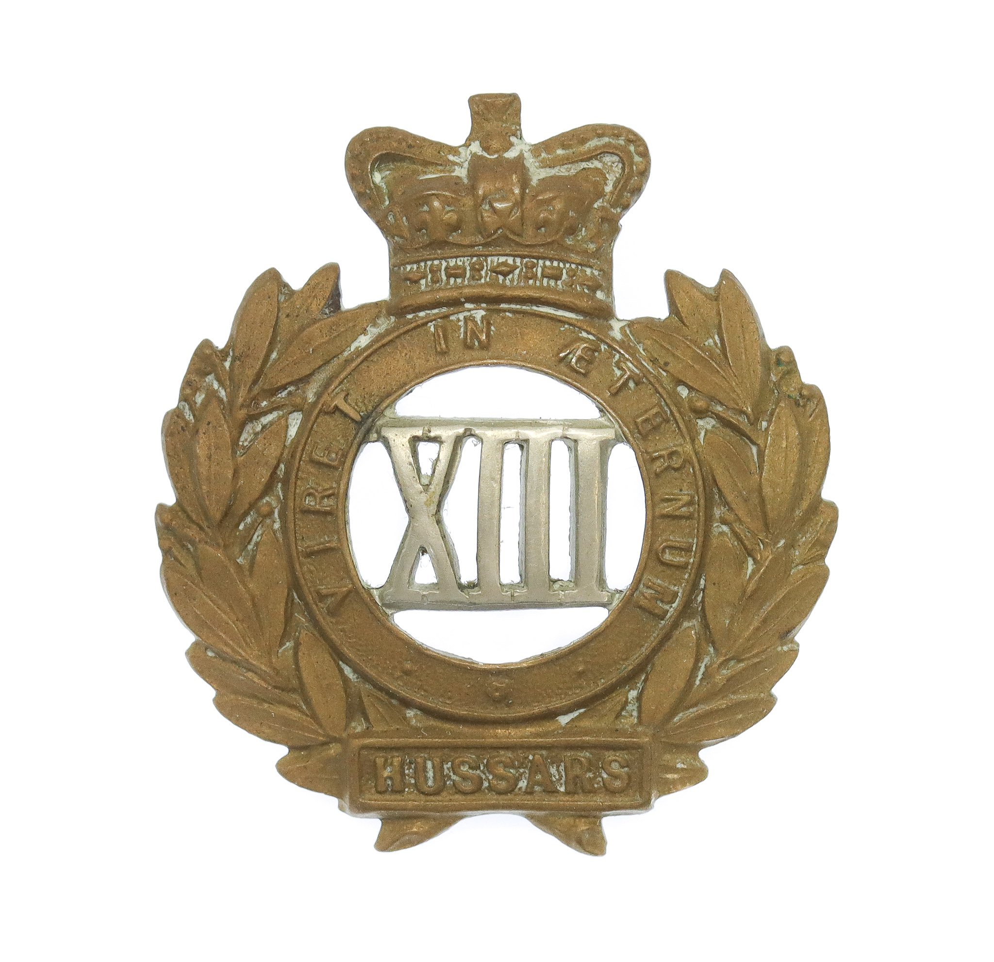 Victorian 13th Hussars Collar Badge