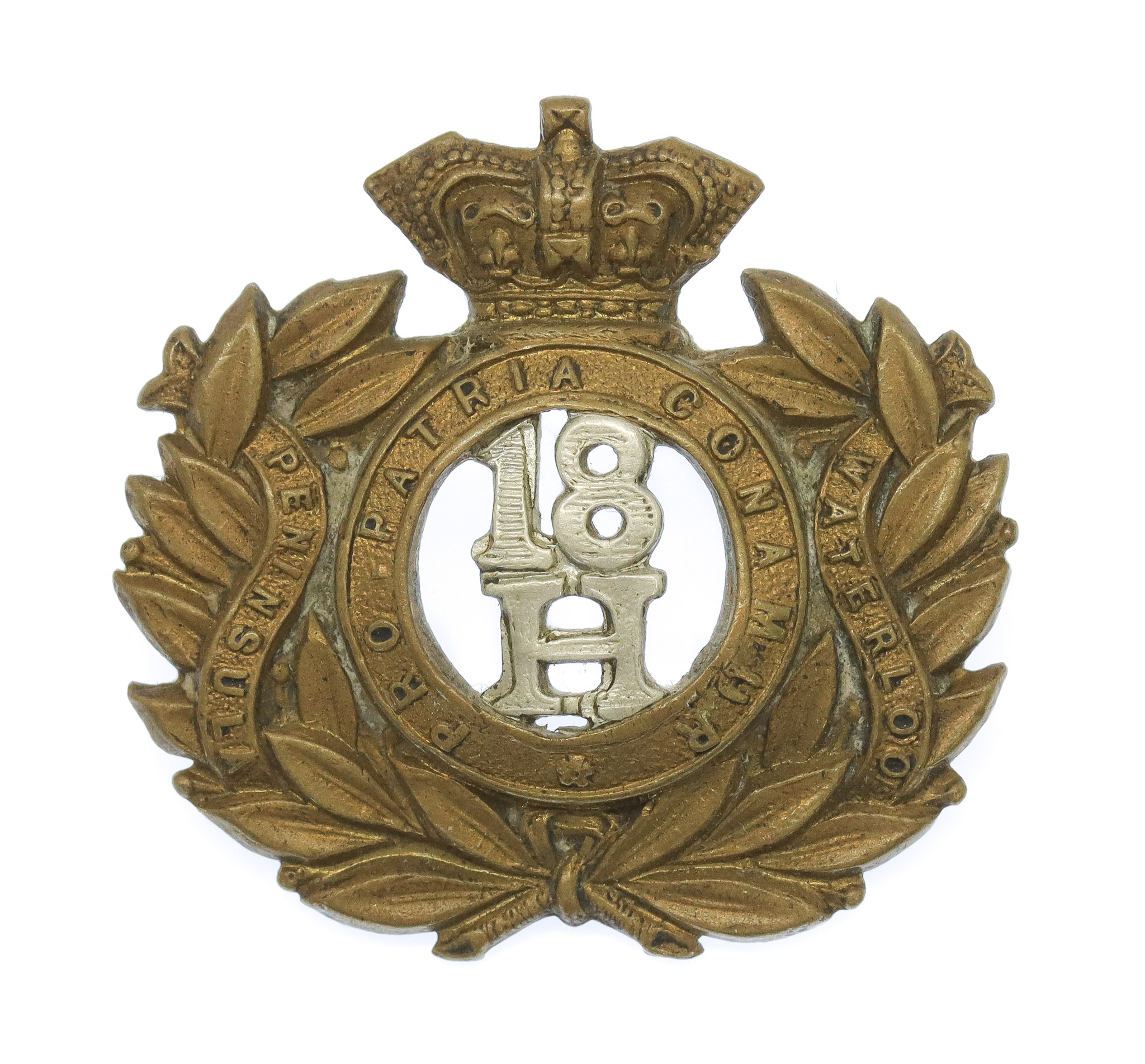 Victorian 18th Hussars Collar Badge
