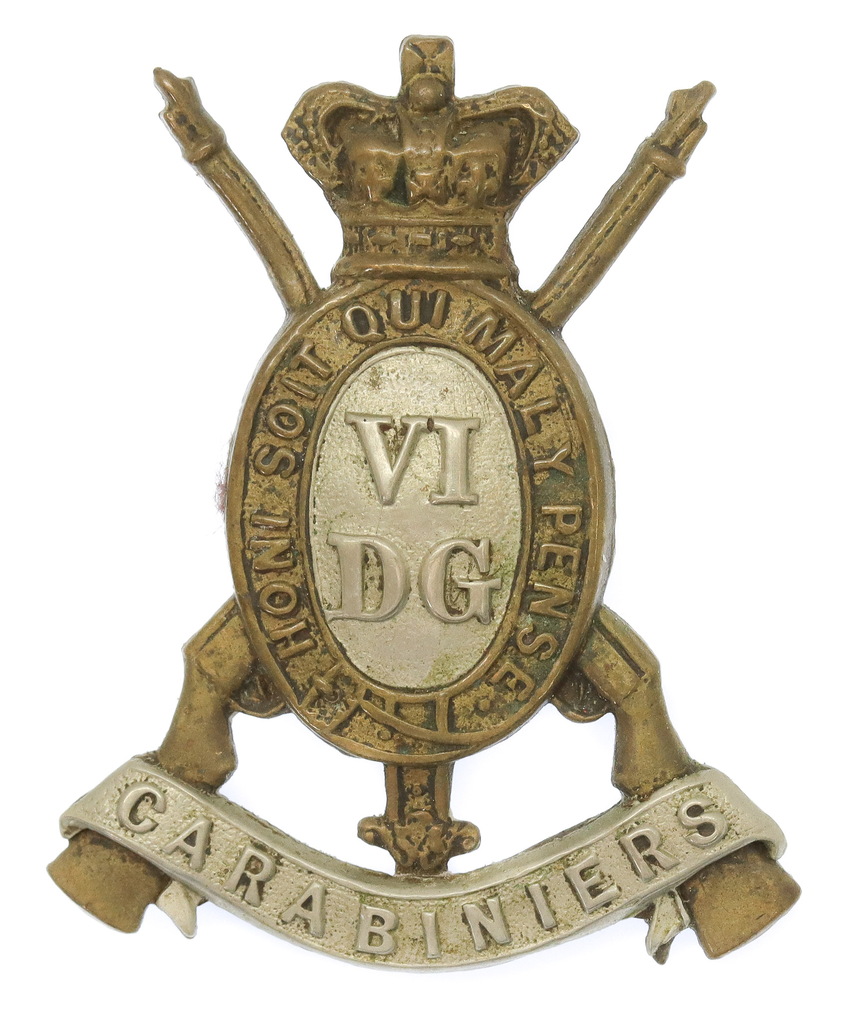 Victorian 6th Dragoon Guards (Carabiniers) Cap Badge